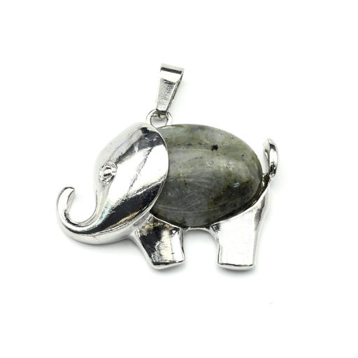 Подвеска Слон 38*25мм с лабрадором