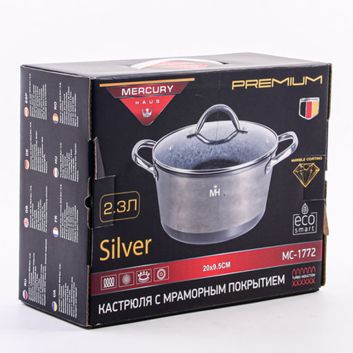 1772-1 Кастрюля с крышкой 2.3 л MercuryHaus (х4) - Mayer&boch фото 4