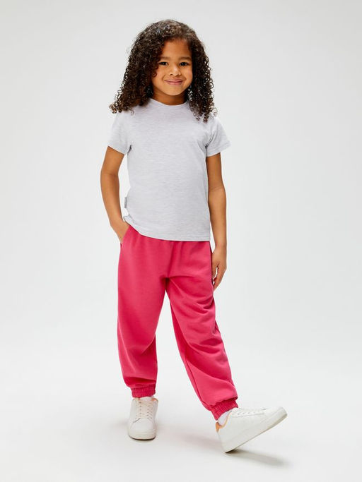 ACOOLA / Футболка детская для девочек Hart серый меланж  фото 5