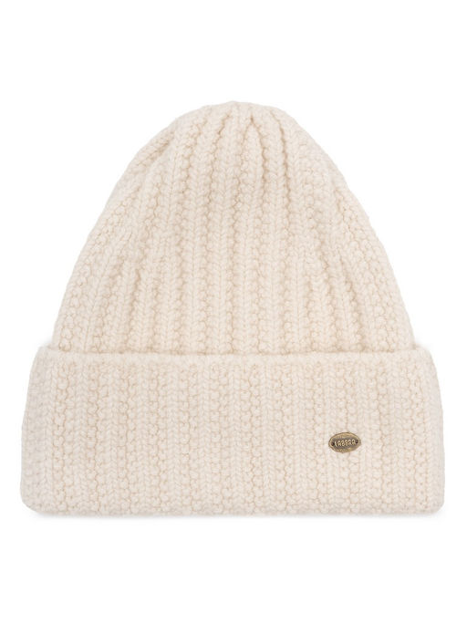 Шапка жен. пух енот+шерсть+виск LB-N88067 cream