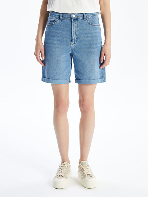 Bermuda Fit Kad?n Jean ?ort