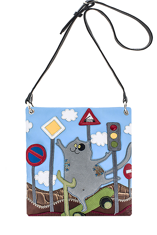 Сумка с аппликацией ЛИКВИДАЦИЯ КОЛЛЕКЦИИ ДС-144-79 черный