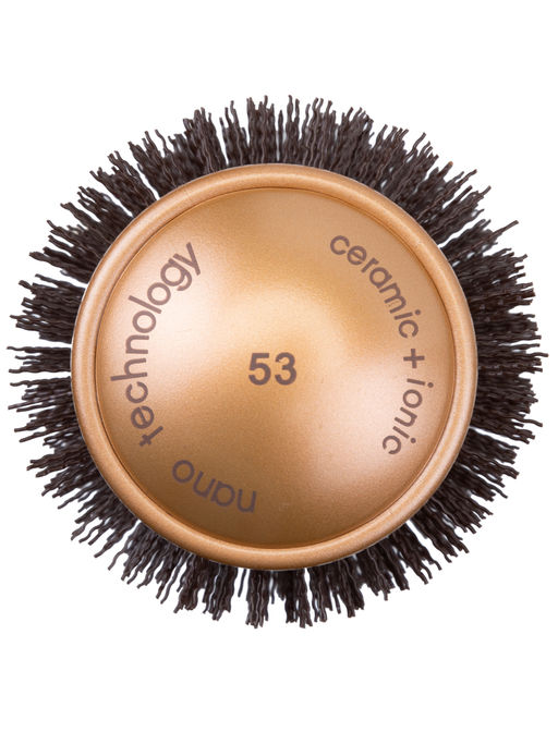 Kristaller Термобрашинг для укладки волос / Ceramic + Ionic TG-X16/53, 53 мм, коричневый