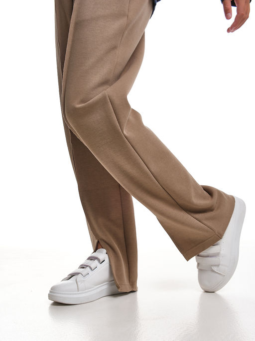 Брюки со строчкой для девочки 33-7499 хаки - Mini maxi фото 12