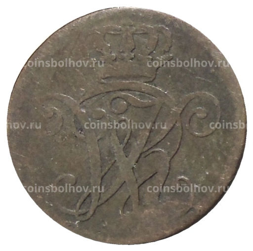 Монета 1 геллер 1829 года Германские государства  Гессен-Кассель