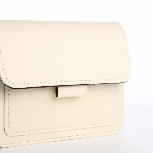 Сумка женская-мессенджер, 17×14×6 см, бежевая