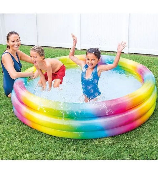 Бассейн Геометрия 168х41см, от 2-х лет INTEX цвет ассорти  фото 4