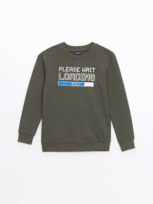 Bisiklet Yaka Erkek ?ocuk Sweatshirt