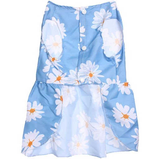 Цена за 2 шт. Платье для кошек и собак мелких пород "Бонита на прогулке", ромашки, размер ХL, длина спинки 32-34см