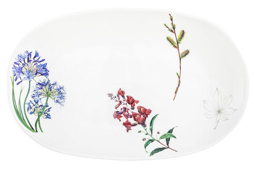 Блюдо 28,5*17*3 см "Ботанический атлас"