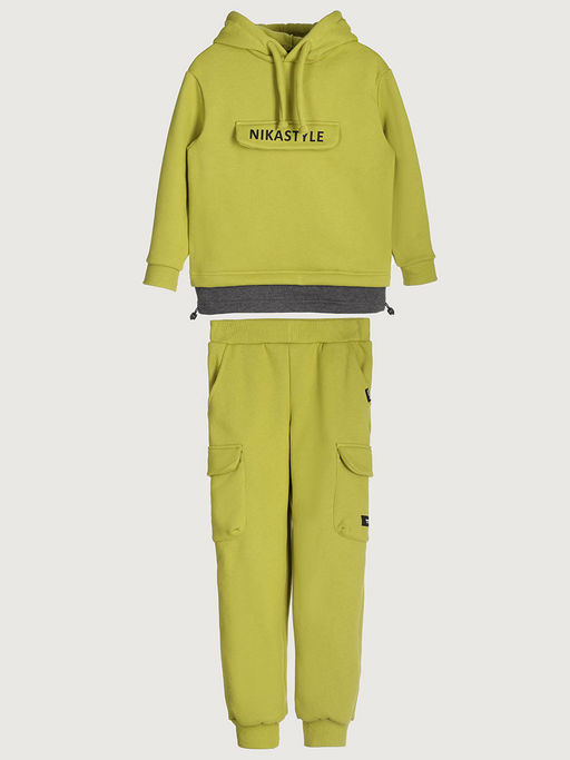 Костюм 7т20225 черный/серый меланж - Nikastyle фото 10