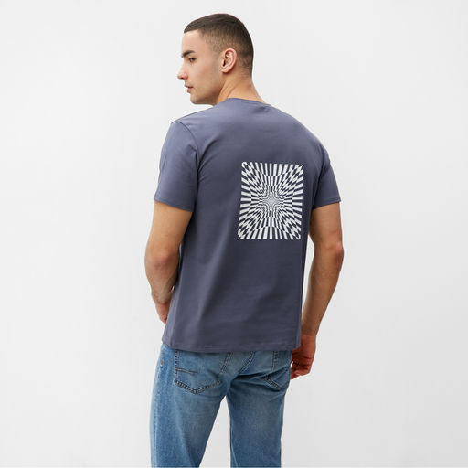 Футболка мужская MINAKU Abstraction графитовая, р-р 48