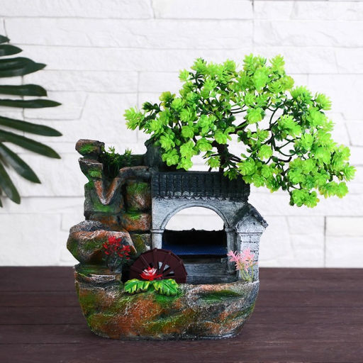 Фонтан настольный «Дерево дружбы», 16×30 см, с подсветкой, без шарика