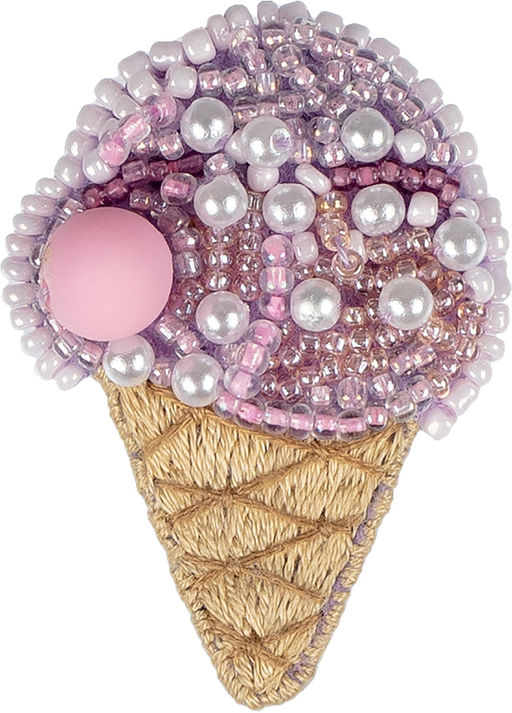 Klart набор для вышивания 10-026 Брошь. Мороженое 3.5 х 5 см