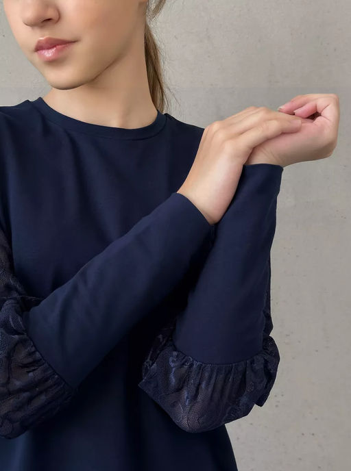 CRB wear/CWJG 63600-20 Джемпер для девочки,белый/Ex.Cherubino  фото 16