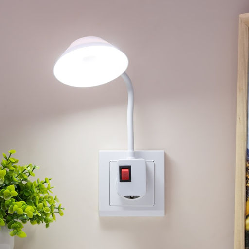 Бра в розетку "Сиона" LED 2Вт белый 10х6х26,5 см