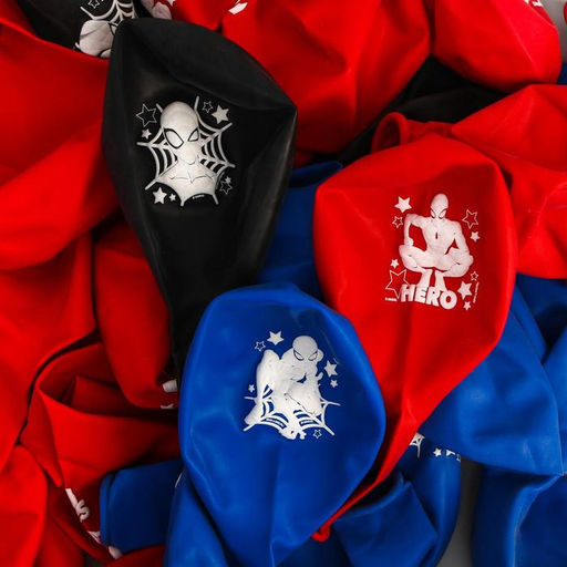 Цена за 2 шт. Шар воздушный латексный 12" «Человек-паук», 5 шт.