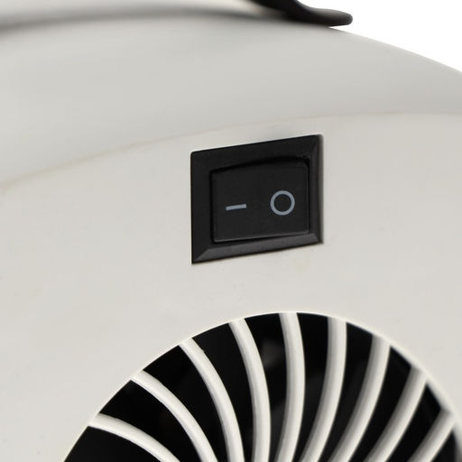 Мини тепловентилятор настольный LTO-01, 500 Вт, 4 м², от сети, белый