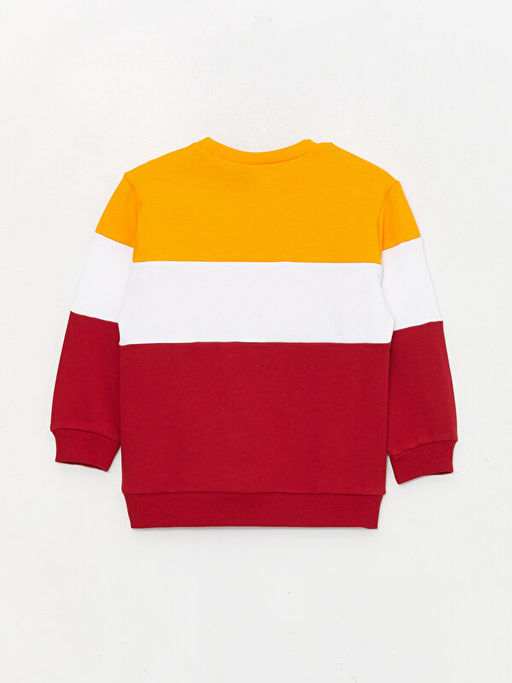 Bisiklet Yaka Uzun Kollu Galatasaray Bask?l? Erkek Bebek Sweatshirt - Waikiki фото 2