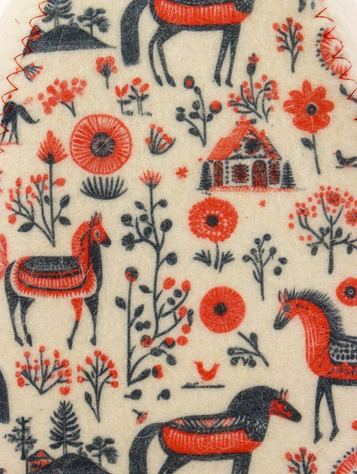 Шапка для бани и сауны Мезенские кони, полиэфир 70%, шерсть 30% - Simaland фото 5