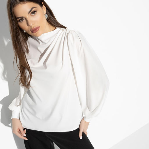 Блуза Модный флирт (chic white) - Charutti фото 2