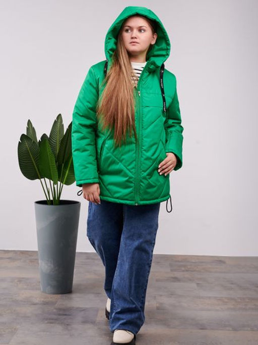 Куртка демисезонная Нэт зеленый - Yollochka фото 2