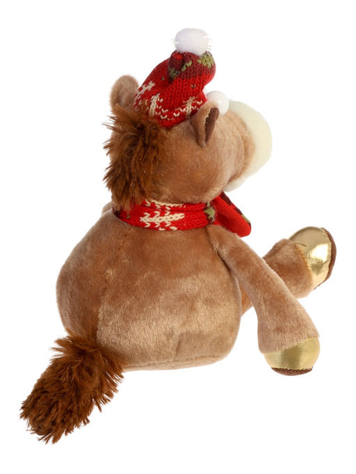 Мягкая игрушка Зимняя лошадка, 30 см