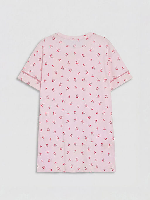 Kiraz Desenli Kad?n Gecelik