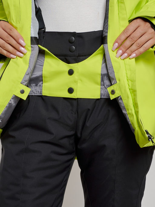 Горнолыжный костюм женский зимний салатового цвета 02321Sl - Chunmai фото 15