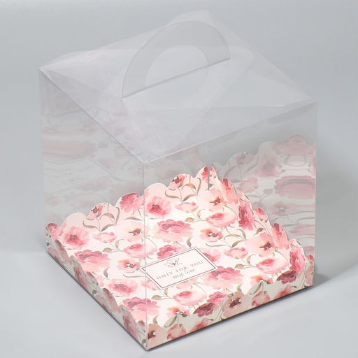 Цена за 5 шт. Коробка кондитерская, сундук, упаковка, Only for you my love, 16 х 16 х 18 см
