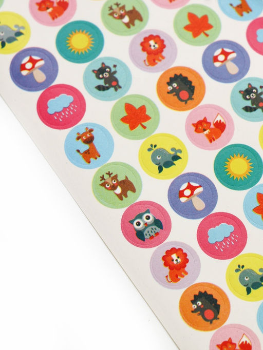 Цена за 3 шт. Наклейки детские оценки «Животные», 7×16 см, 10 листов