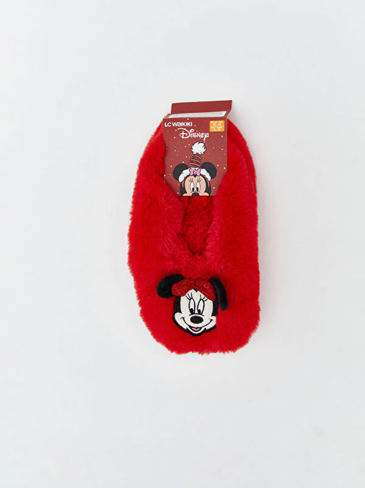 Minnie Mouse Desenli Kayd?rmaz Tabanl? K?z ?ocuk Ev ?orab?