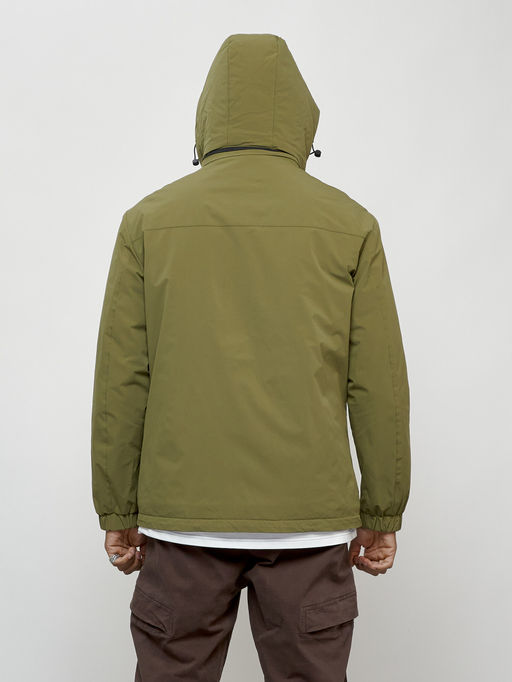 Куртка молодежная весенняя с капюшоном цвета хаки - Mtforce фото 11