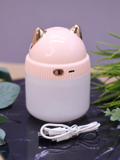 Настольный увлажнитель воздуха - ночник iLikeGift "Cat", pink, (портативный, USB)