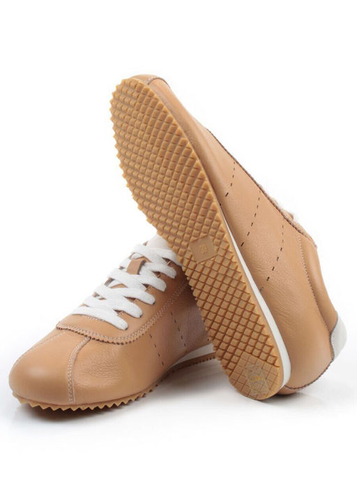 03-908396-5 DK. BEIGE Кеды женские (натуральная кожа)
