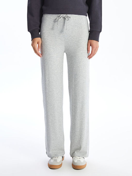 Beli Lastikli D?z Ka?korse Kad?n Pantolon