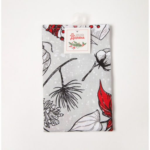 Полотенце Доляна Новогоднее настроение 40х70 см, 100% хлопок, 164 г/м2  фото 6