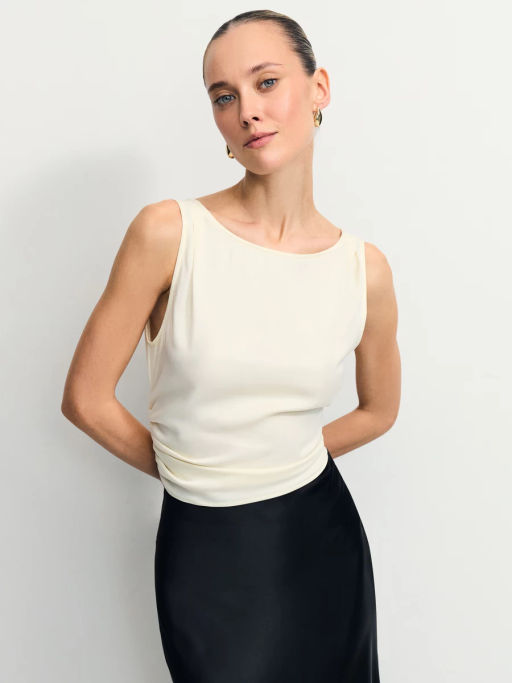 Блуза из вискозы с завязками / Zarina