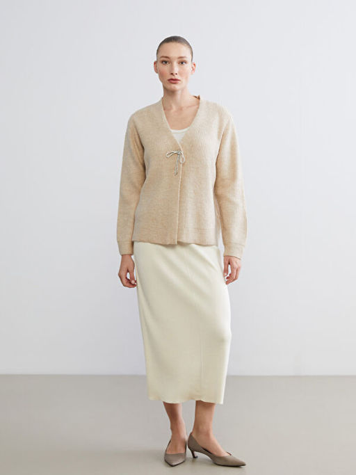 V Yaka Kad?n Triko H?rka