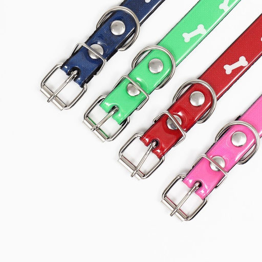 Ошейник со светоотражающим покрытием Косточки, 26-33 х 1,5 см, микс цветов - Пижон фото 5