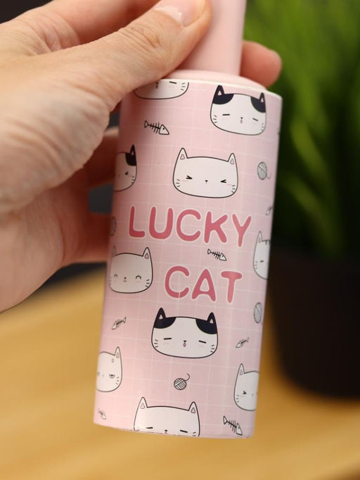 Ролик для чистки одежды "Pink paw of a cute cat", 10 см*60 листов