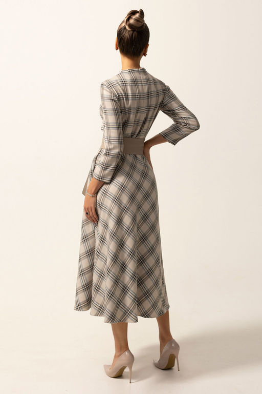 Платье Golden Valley 4756-2 серо-бежевый  фото 3