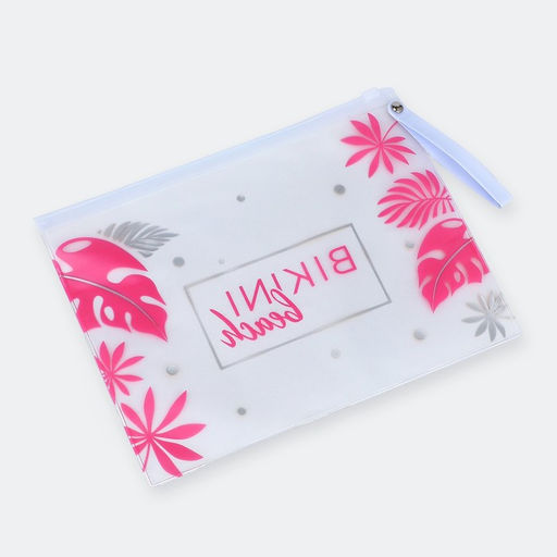Косметичка для купальника на молнии, цвет белый/розовый - Nazamok фото 14
