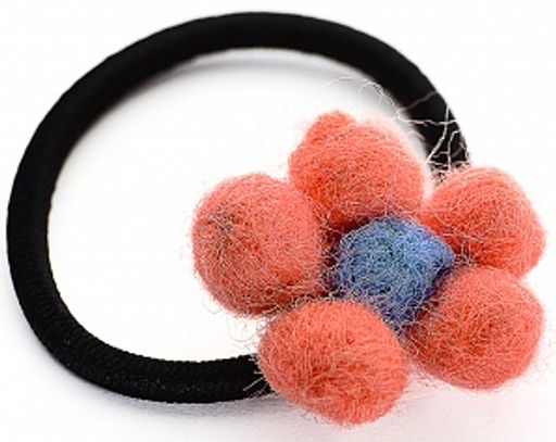 Резинка для волос Цветочек PR3610 коралл