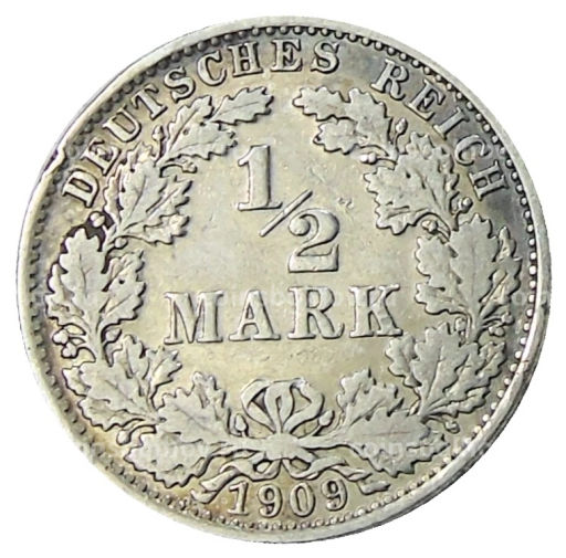 1/2 марки 1909 года A Германия