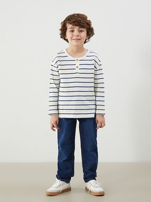 Dokulu Kuma? ?izgili Erkek ?ocuk Ti??rt