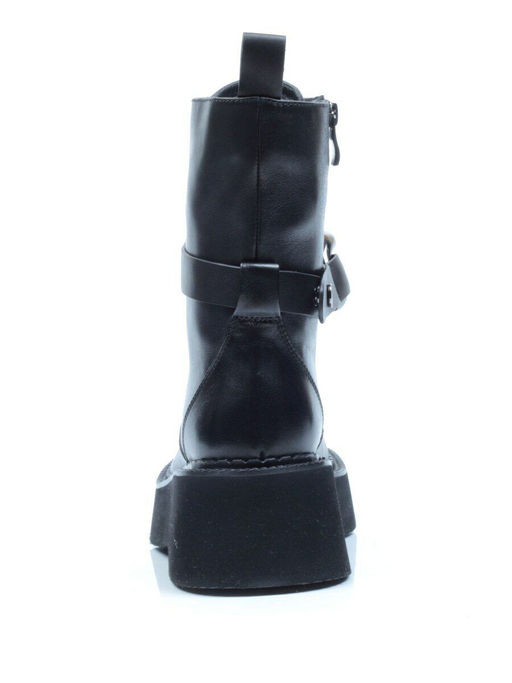 01-CYX03-1 BLACK Ботинки демисезонные женские (натуральная кожа, байка) - Фабричный китай фото 11