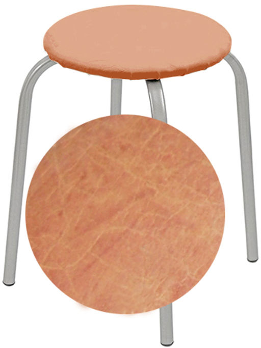 Табурет круг. 307/кор коричневый н.медь