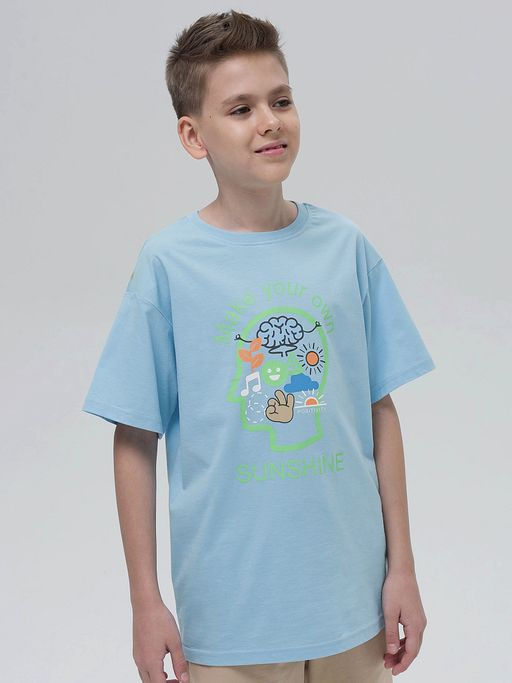 PELICAN, футболка для мальчиков, Голубой