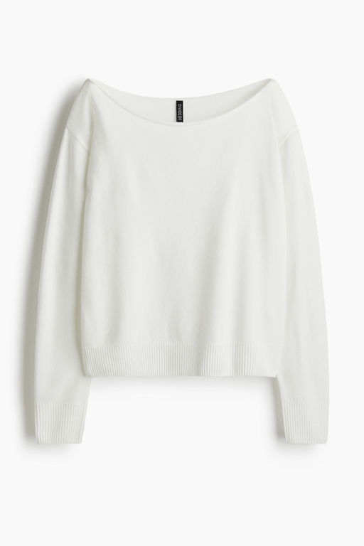 Jersey off-the-shoulder - H&m фото 4